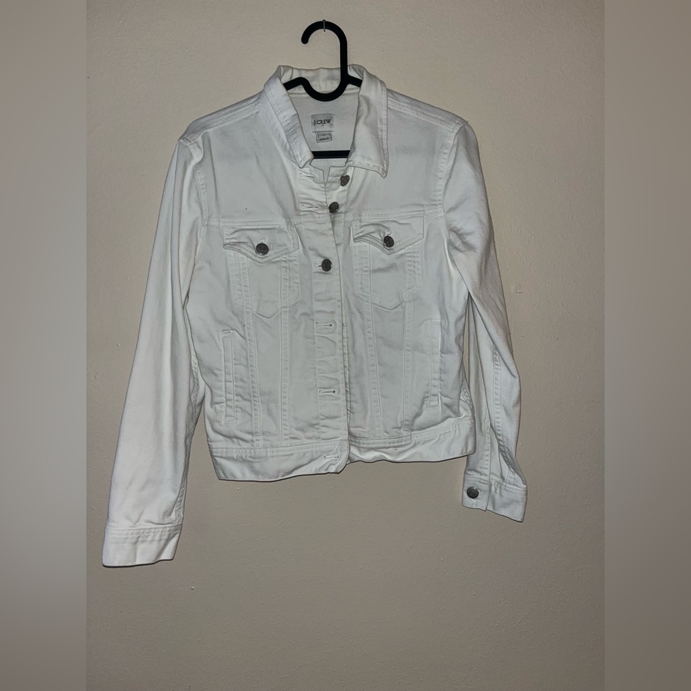 White jean jacket